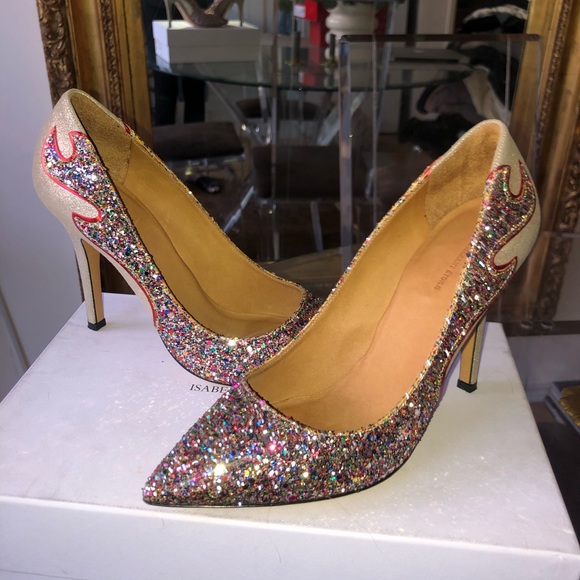 Isabel marant etoile glitter cholita pointy toe heels size 39 MK - Picture 3 of 11